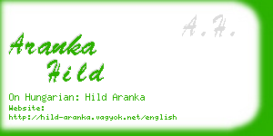 aranka hild business card